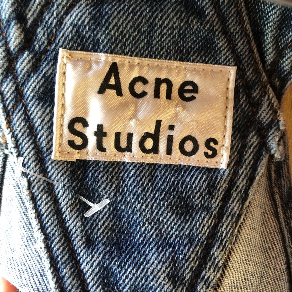 Acne Studios Midi Length Denim Bib Dress Sz 8 (could likely fit 4-10) - Picture 9 of 10